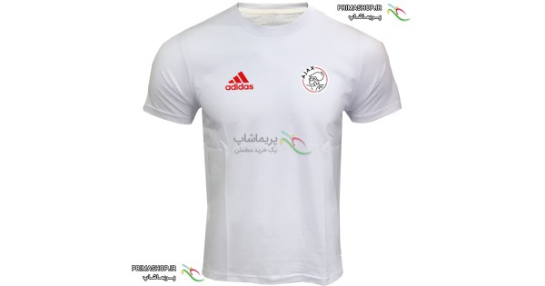 خرید تیشرت هواداری آژاکس سفید آستین کوتاه